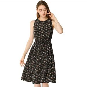 NWT Black Floral Dress